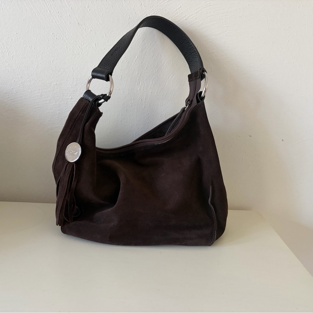 Furla Suede Bag